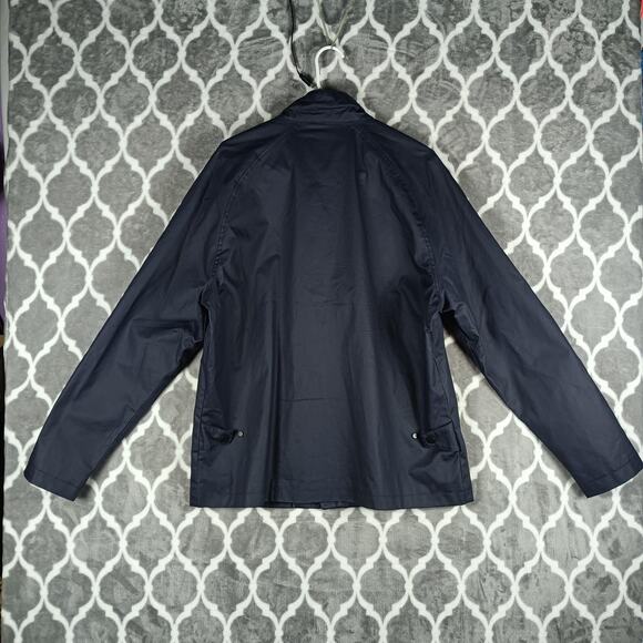 Jaguar Jacket Mens Large Navy Windbreaker Driver Graphic Lined Automotive Racing - Picture 3 of 16